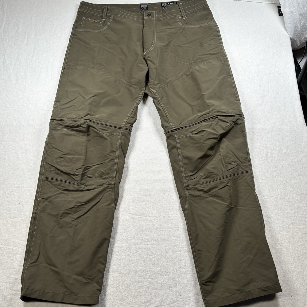 KUHL Stealth Liberator Convertible Pants Men's 40x32 Tan Zip Off Cargo Shorts